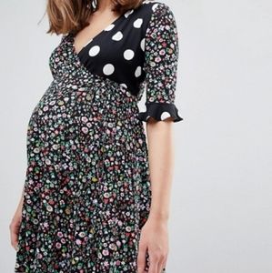 Asos maternity nursing wrap blouse